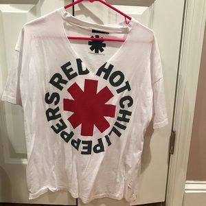 t shirt red hot chili peppers bershka